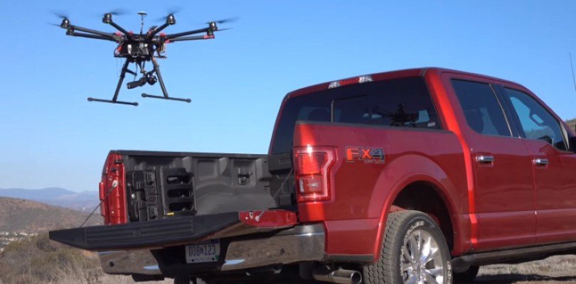 Drones Used in Combination with Self-Driving Cars