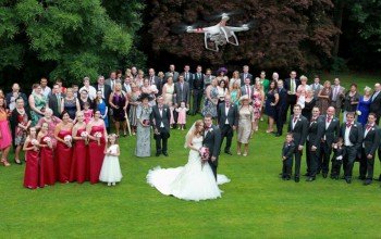 Wedding Party From Drone