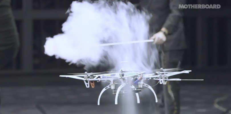 Drone in Wind Tunnel