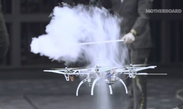 Drone in Wind Tunnel